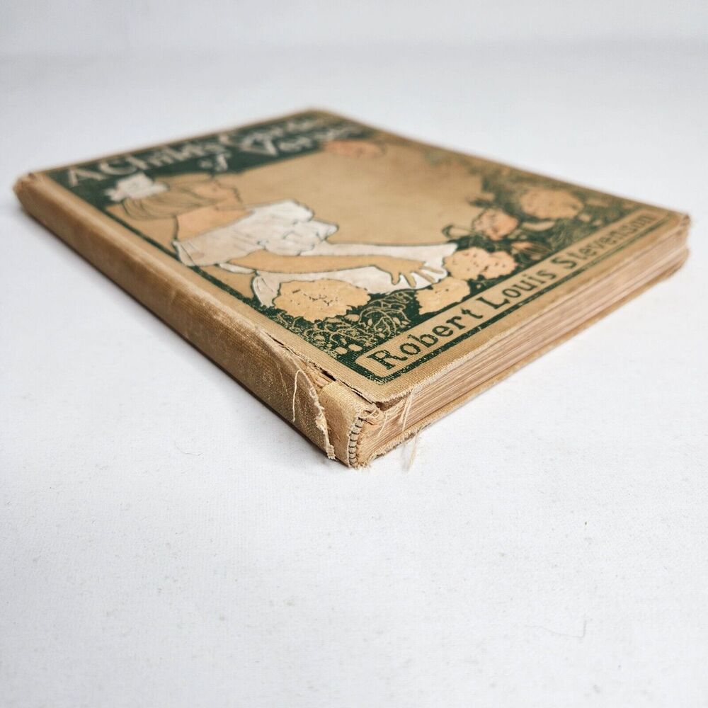 Antique 1902 A Child's Garden of Verses Robert Louis Stevenson Illustrated Book - Picture 9 of 16